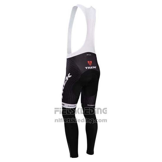 2014 Fietskleding Trek Factory Racing Zwart en Wit Lange Mouwen en Koersbroek